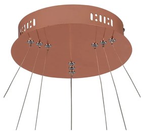 Pendente Birdie Aros Ø80X2Cm / Ø60X2Cm / Ø40X2Cm Led 39W 3000K Bivolt... (Cobre)