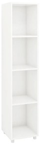 Estante Livreiro Armário Nichos Prateleiras Decoração Branco