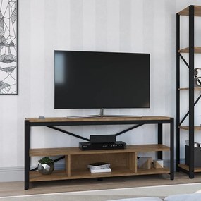 Conjunto Sala De Estar Rack E Estante Steel Light Industrial - Vermont