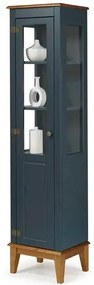 Cristaleira Laura 1 Porta Cor Azul Petróleo 43cm - 67884 Sun House