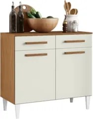 Balcão de Cozinha Com Tampo 91cm Hanna Atacama/Off White A15 - Mpozena