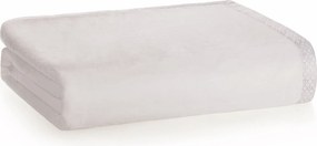 Cobertor Trussardi 100% Microfibra Aveludado Piemontesi King - Branco