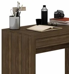 Mesa para Home Office com Gaveta ME4107 Nogal - Tecno Mobili