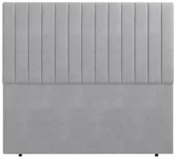 Cabeceira Cama Box Queen 160cm Estofada Plutus Saturno Cinza Z04 - Mpo