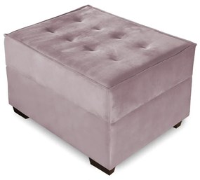 Puff Decorativo Coímbra 60x80 Suede Crepe