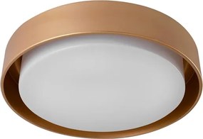 Plafon De Sobrepor Redondo Aluminio 46Cm Dubai - DOURADO