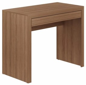 Escrivaninha Mesa Escritório Home Office 1 Gaveta Amêndoa