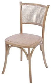 Cadeira Zimba Madeira Clara Assento em Rattan - 55489 Sun House