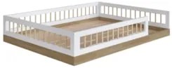 Cama Montessoriana Infantil 140cm Lumiar C06 Aveiro/Branco - Mpozenato