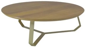 Mesa Centro Liban Alta Tampo Freijo Base Gold 35cm - 62607 Sun House