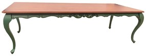 Mesa de Jantar Lavanda - 8 Lugares - 2,16m - Verde Oliva c/ Tampo Freijó Provençal Kleiner