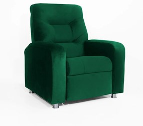 Poltrona Do Papai Reclinável Madri Suede Verde Bandeira