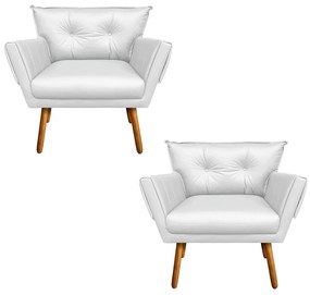 KIT 02 POLTRONAS ANITTA CORINO BRANCO P
