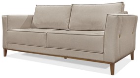 Sofá 3 Lugares Escritório Recepção Sala Dinamarca SPZ 190cm Linho - ADJ Decor