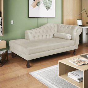 Diva Recamier Diana 140cm Lado Esquerdo Linho - ADJ Decor
