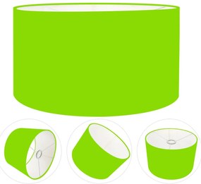 Cúpula Abajur Cilíndrica Cp-7027 Ø55x30cm Verde Limão