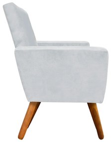 Namoradeira Nina Suede Pés Palito Castanho D'Rossi - Cinza