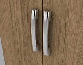 Guarda Roupa Cravo 4 Portas Com Cama Solteiro Embutida Rústico
