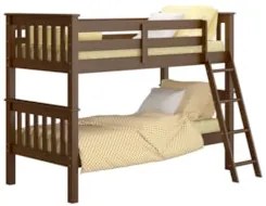 Beliche Solteiro Juvenil com Escada Móvel Joy Z40 Castanho Acetinado -