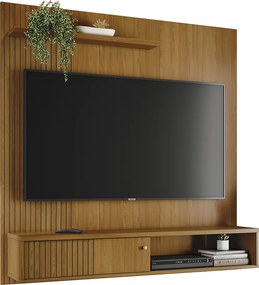 Painel TV 65 Pol 161cm Bancada Suspensa para Sala Dorema Cumaru M20 - D'Rossi