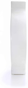 Vaso Decorativo em Cerâmica Vazado Branco 29x19 cm - D'Rossi