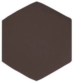 Puff Aramado Hexágono Decorativo Industrial Cobre com Suede D03 - D'Rossi - Marrom