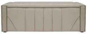 Calçadeira Baú Queen Minsk P02 160 cm para cama Box Suede - ADJ Decor
