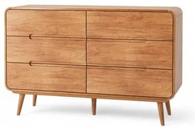 Cômoda Itamogi 6 Gavetas Cor Champagne 140cm - 76636 Sun House