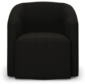 Poltrona Decorativa Base Giratória Kit 2 Stella Max Suede D03 - D'Rossi - Preto