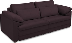 Sofá Retrátil Manual Sala de Estar Nolan Bipartido 250cm Conforto Premium em Couro Borgonha G58 - Gran Belo