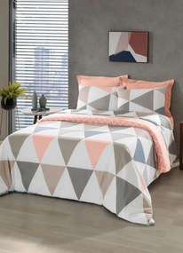 Jogo de Cama Rosa Solteiro 3 Peças