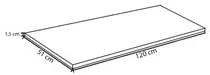 Cozinha Modulada 4 Peças Balcão com Tampo 120cm Andréia Cinza- AJL Móv