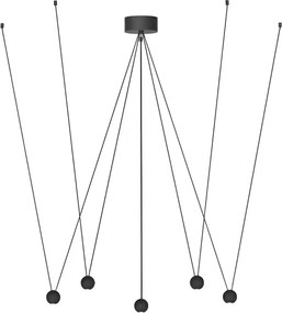 Pendente Led Aluminio 21W 3000K Marionete - PRETO