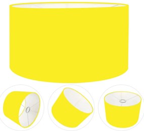 Cúpula Abajur Cilíndrica Cp-7026 Ø55x25cm Amarelo