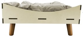 Caminha de Cachorro Dog Line B800 Pés Palito Bege - Sheep Estofados - Bege