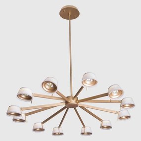 Pendente Led Metal Aluminio 63W 3000K Copo - CHAMPAGNE