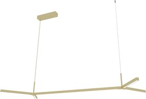 Pendente Led Aluminio Acrilico 26,6W 3000K Fit15 - DOURADO