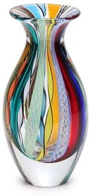 Vaso Mini Alto Hippie Murano Cristais Cadoro