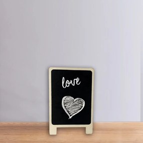Placa Decorativa Branca 15,5X5,5 cm - D'Rossi