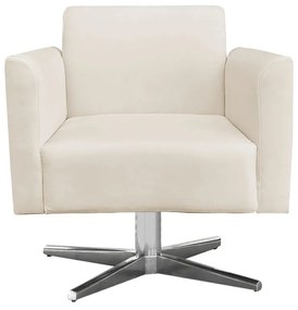 Kit 02 Poltronas Giratória Marisa Suede Base Cromada D03 - D'Rossi - Bege