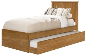 Cama Barcelona Solteiro Com Auxiliar Nature – Tebarrot Móveis