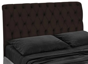 Cabeceira Cama Box Casal King 193 cm Potenza Suede Marrom - Sheep Estofados - Marrom