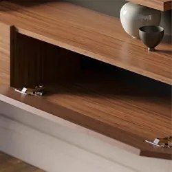 Painel Home Suspenso para TV 65 Pol. 150cm Buriti C05 Noce Milano/Pret