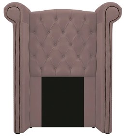 Kit Cabeceira e Calçadeira Veneza 100 cm Solteiro Linho Rosê - ADJ Decor