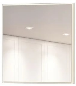 Espelho Quadrado Mercury Pequeno cor Off White Brilho 30 cm (LARG) - 56529 Sun House