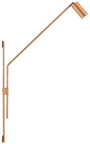 Arandela Articulada Aco Aluminio Dourado