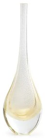Gota Mini Alta Transparente com Ouro Murano Cristais Cadoro