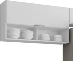 Armário de Cozinha CP03 Com Pia 100cm Pérola Z34 Branco     - Mpozenat