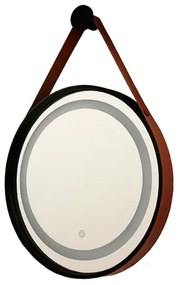 Espelho Led Touch Aluminio Preto 30W 3000K A 6500K Jules