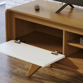 Rack Channel 2.2 Nature/Off White - Potenza Móveis